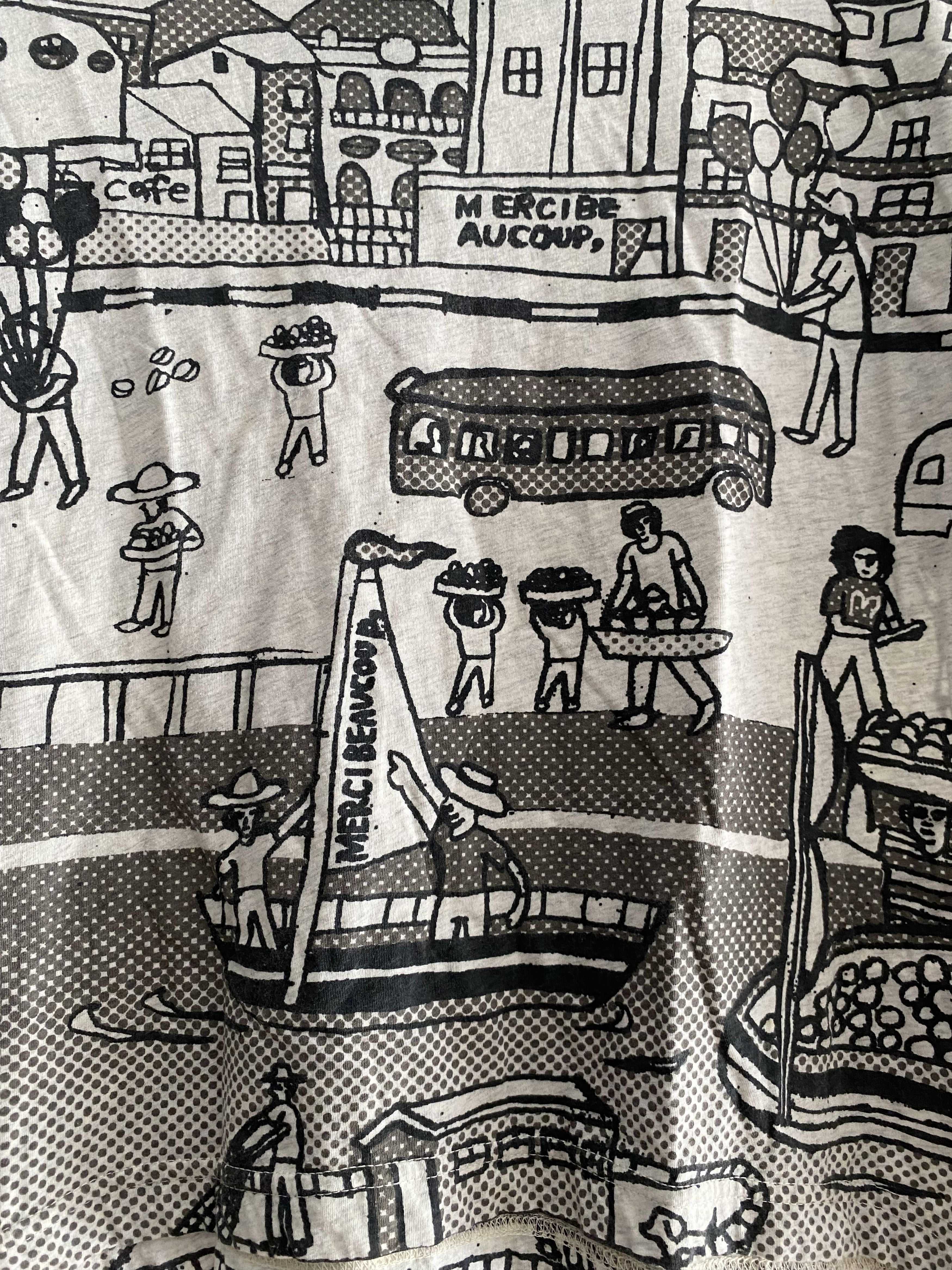 Japanese Brand × Vintage × mercibeaucoup Issey miyake Mercibeaucoup art all over print tee Size US M / EU 48-50 / 2 - 4 Thumbnail