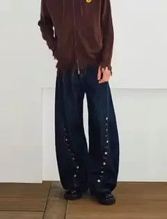 Jean Higuchi x Kanno Blue Flare Jeans, Wide Leg Jeans Size US 32 / EU 48 - 7 Thumbnail
