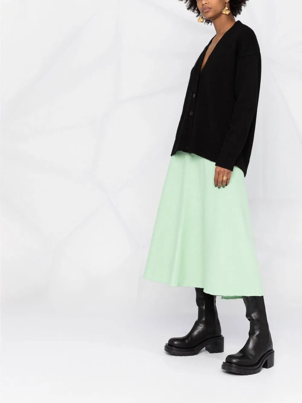 Jil Sander o1y1025 Cardigan in Black Size XS / US 0-2 / IT 36-38 - 2 Thumbnail