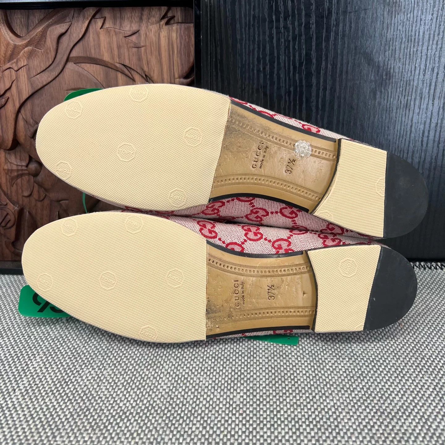 Gucci GUCCI Jordaan All Over Pink Loafer 37.5 Boxed Size US 7.5 / IT 37.5 - 7 Thumbnail