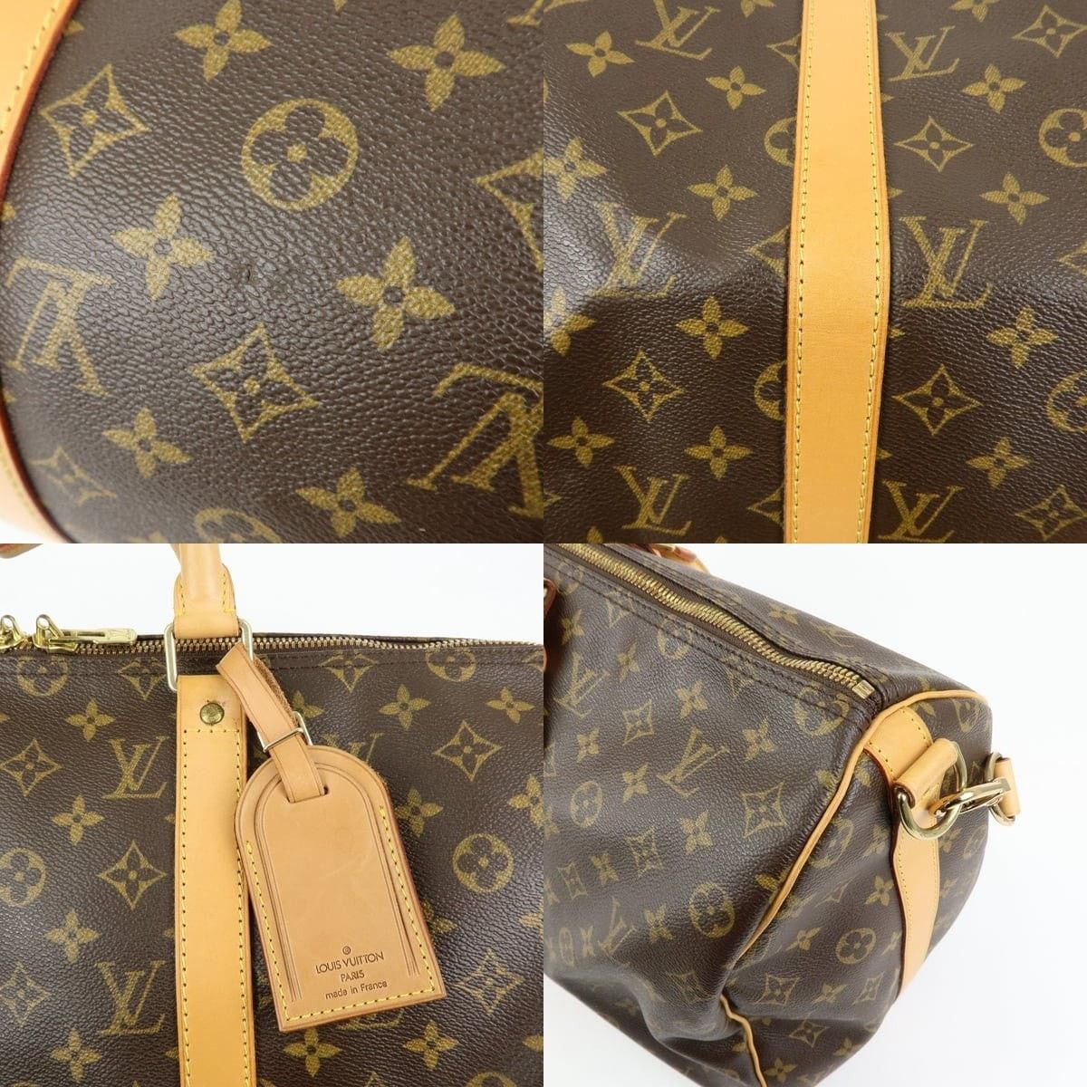 Louis Vuitton Louis Vuitton Monogram Keepall Bandouliere 50 Duffle Bag Size ONE SIZE - 6 Thumbnail