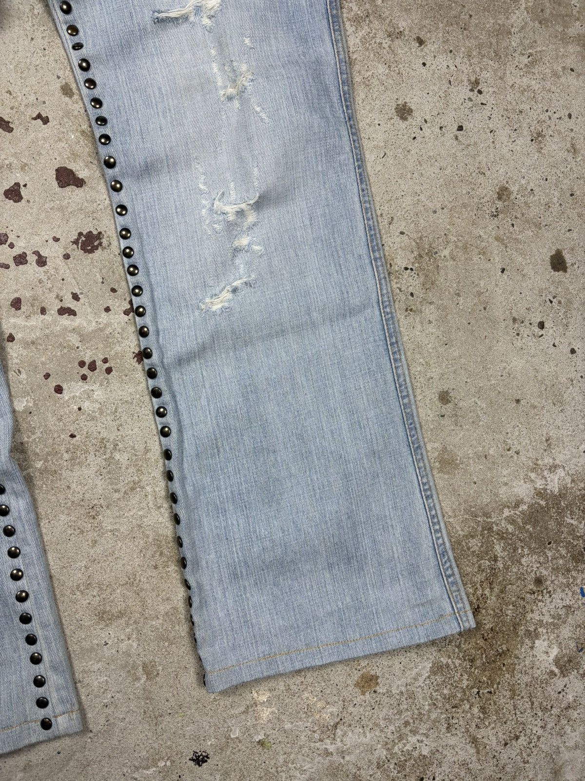 Dolce & Gabbana SS 2006 Dolce & Gabbana Studded Distressed Style Bootcut Size 28" / US 6 / IT 42 - 12 Thumbnail