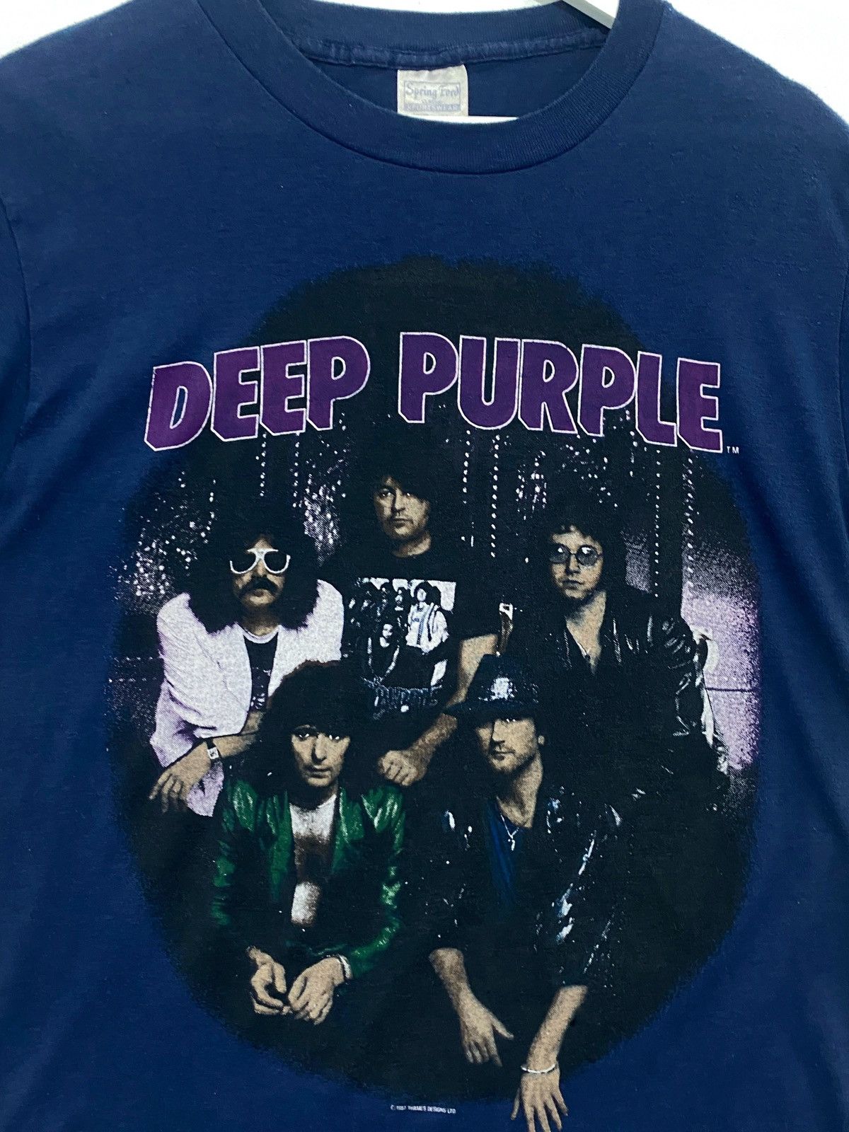 Band Tees Vintage 80s Deep Purple Tour 87 Band T shirt Size US L / EU 52-54 / 3 - 3 Thumbnail