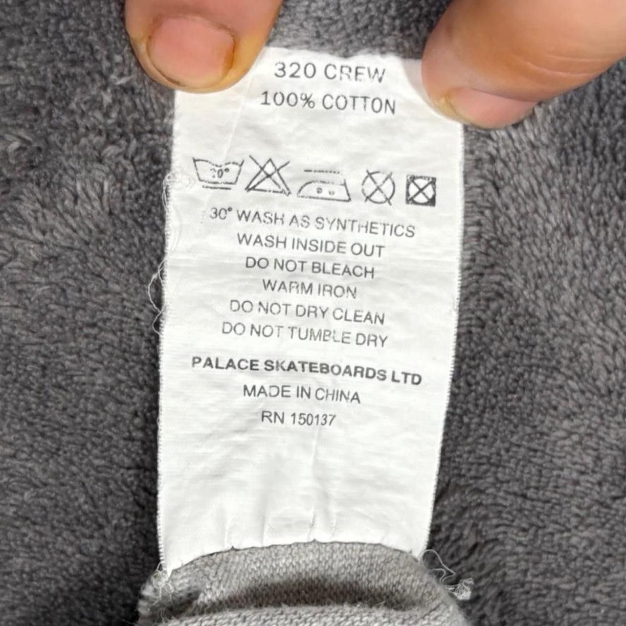 Palace Palace Skateboards 320 Crewneck Sweatshirt Grey Navy Size US L / EU 52-54 / 3 - 6 Thumbnail