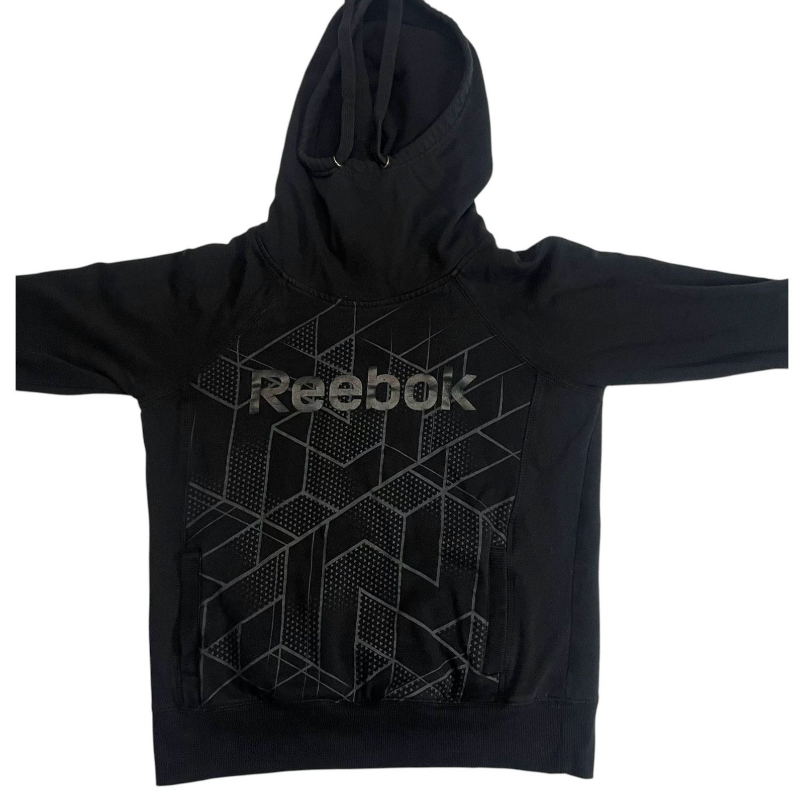 Reebok Reebok Black Hoodie Mens Medium Pullover Sweatshirt Athletic Size US M / EU 48-50 / 2 - 13 Thumbnail