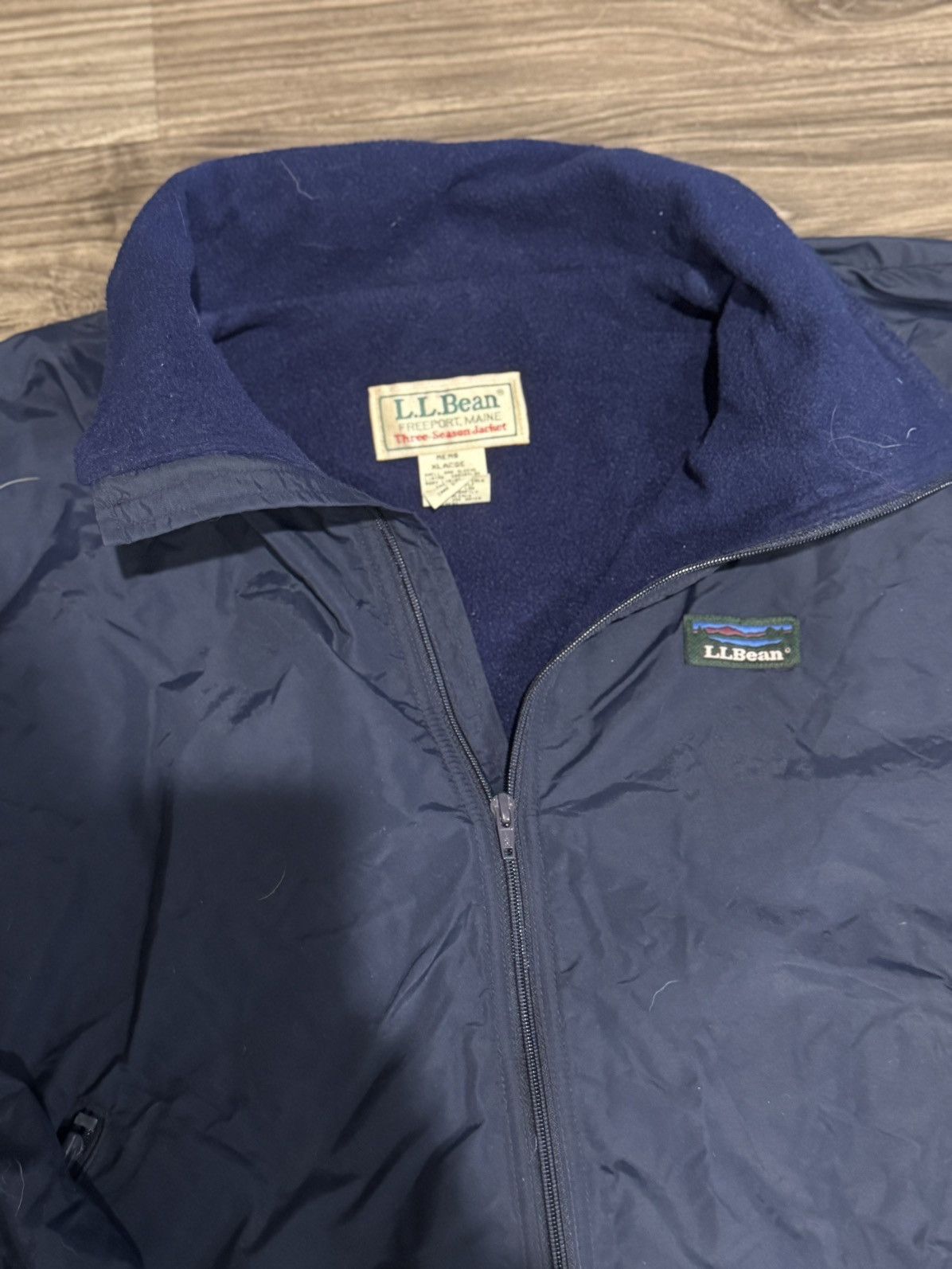 L.L. Bean Vintage L.L. Bean 3-Season Jacket Navy Full Zip Men’s XL Size US XL / EU 56 / 4 - 3 Thumbnail