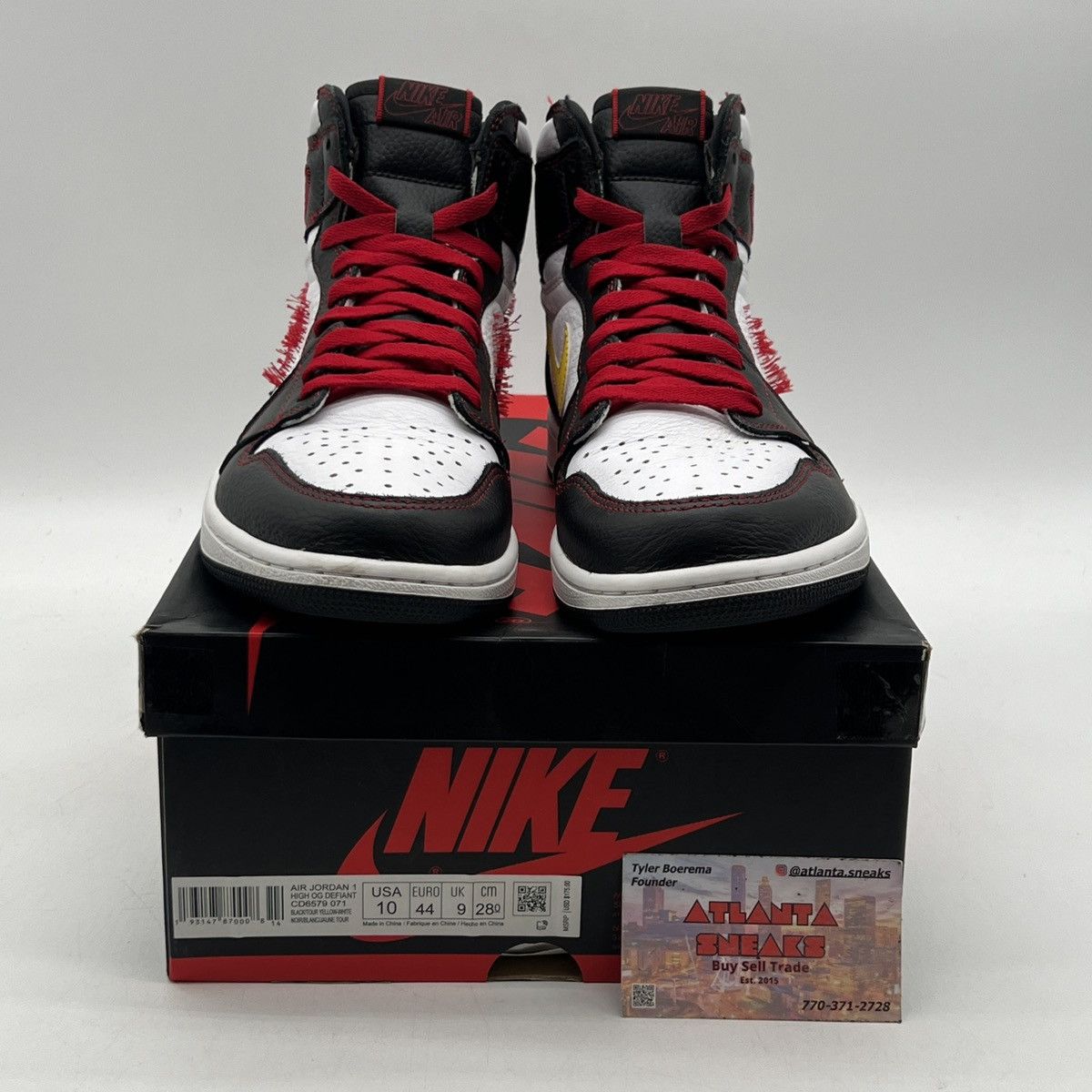 Nike Air Jordan 1 high defiant Size US 10 / EU 43 - 2 Thumbnail