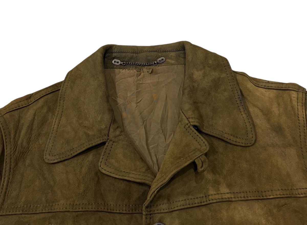 Leather Vintage Echt Leder Made In Germany Buttons Leather Jacket Size US M / EU 48-50 / 2 - 5 Thumbnail