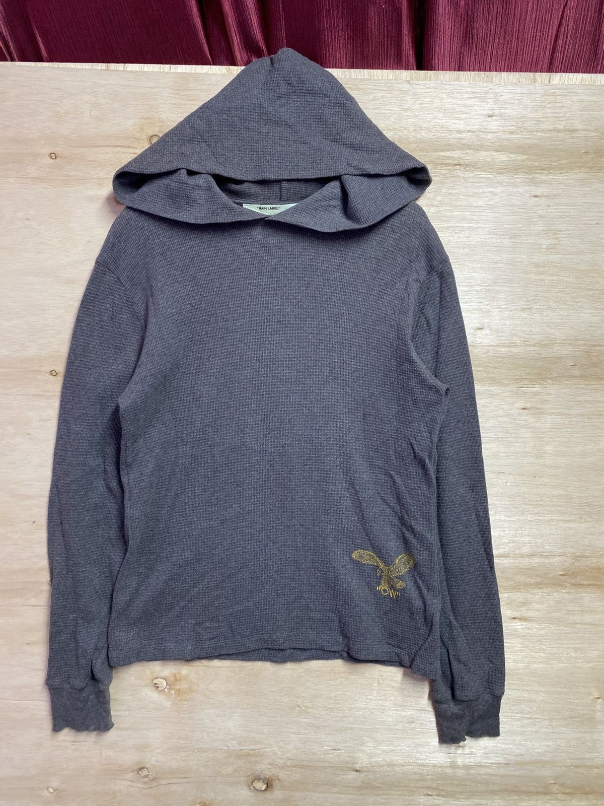 Off-White Off-White Main Label Owl Waffle Hoodie Black White Quote Size US XL / EU 56 / 4 - 1 Thumbnail