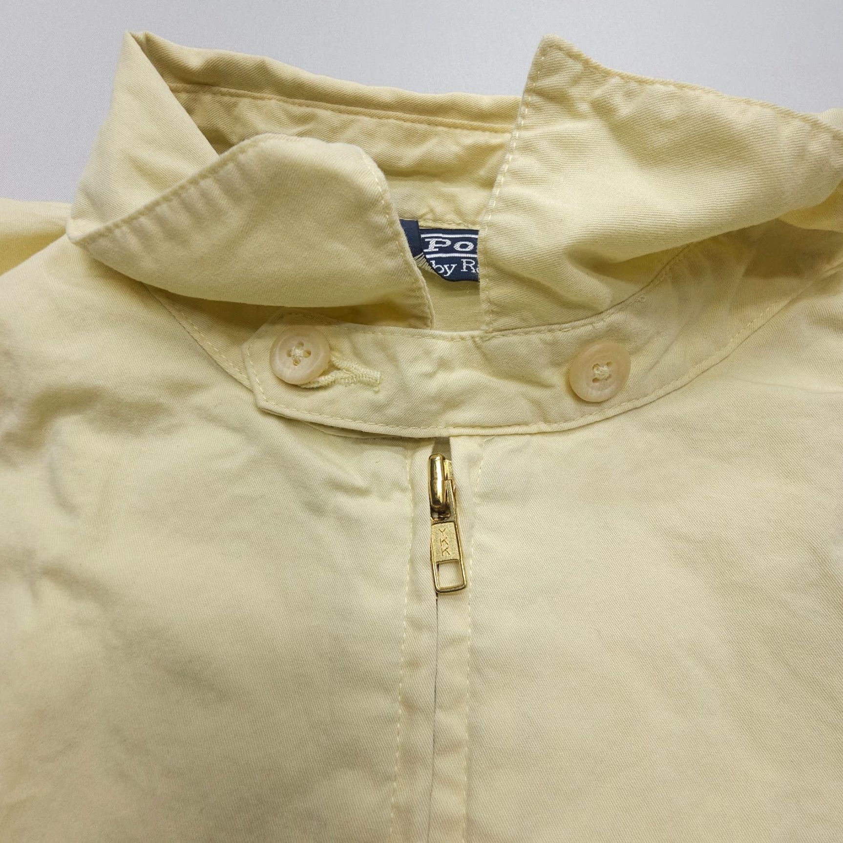 Polo Ralph Lauren Vtg Polo Ralph Lauren Lightweight Golf Jacket Mens XL Yellow Crest Chin Strap Jacket Size US XL / EU 56 / 4 - 6 Thumbnail