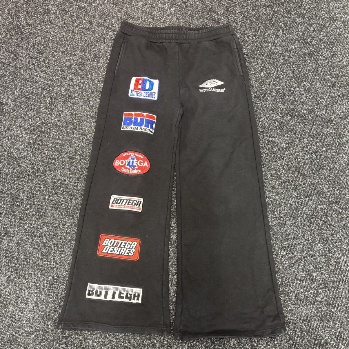 Bottega Desires Black Patches Sweatpants