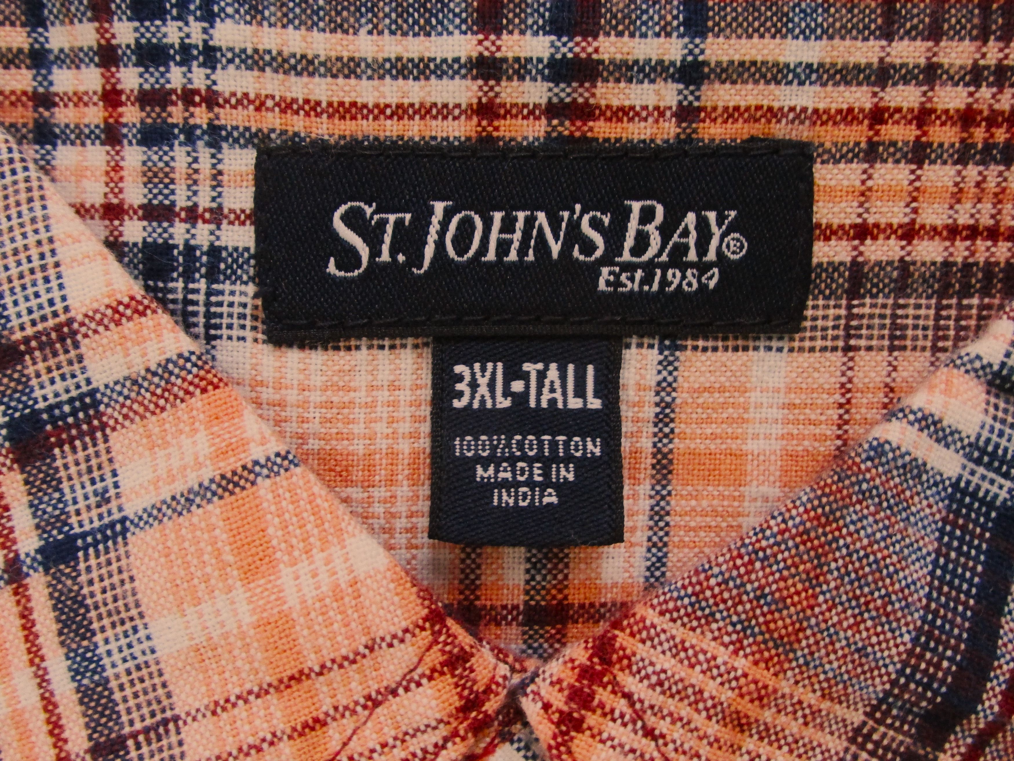 St. Johns Bay St. John's Bay Men's Short Sleeve Shirt Size 3XL-Tall Size US XXL / EU 58 / 5 - 2 Thumbnail
