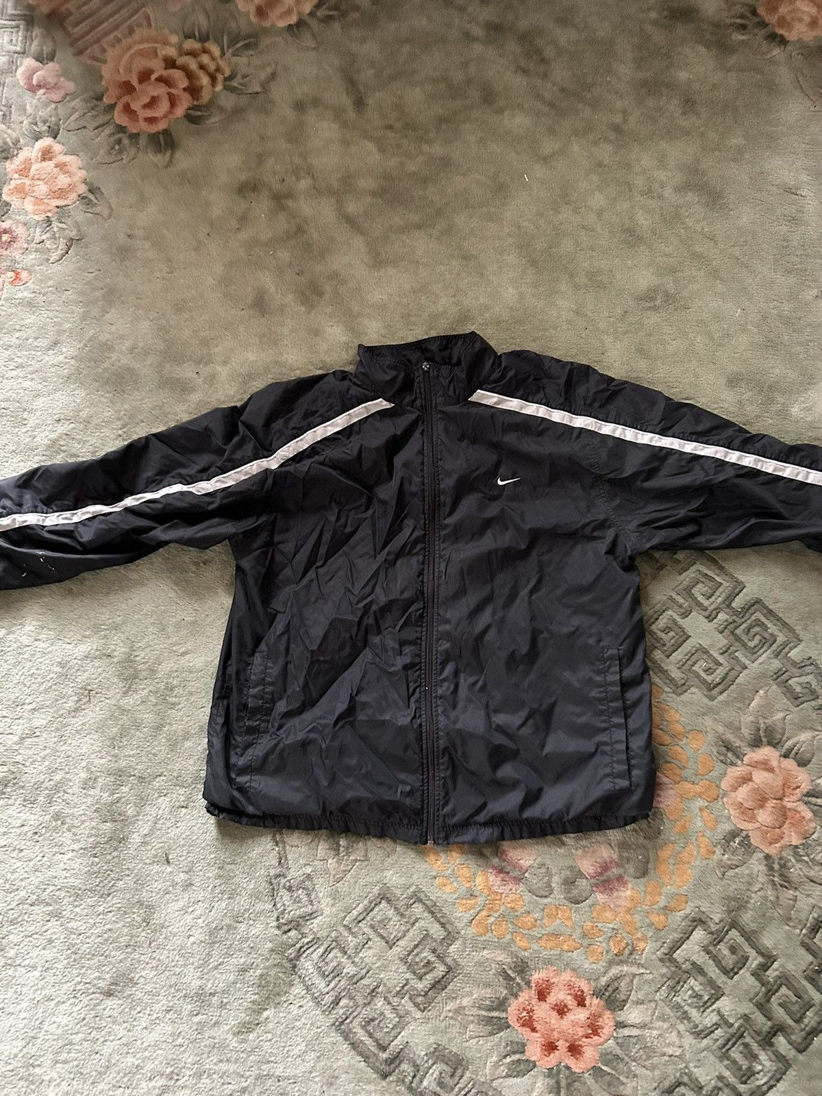 Nike × Vintage Vintage Black Nike Windbreaker Size US XL / EU 56 / 4 - 1 Thumbnail