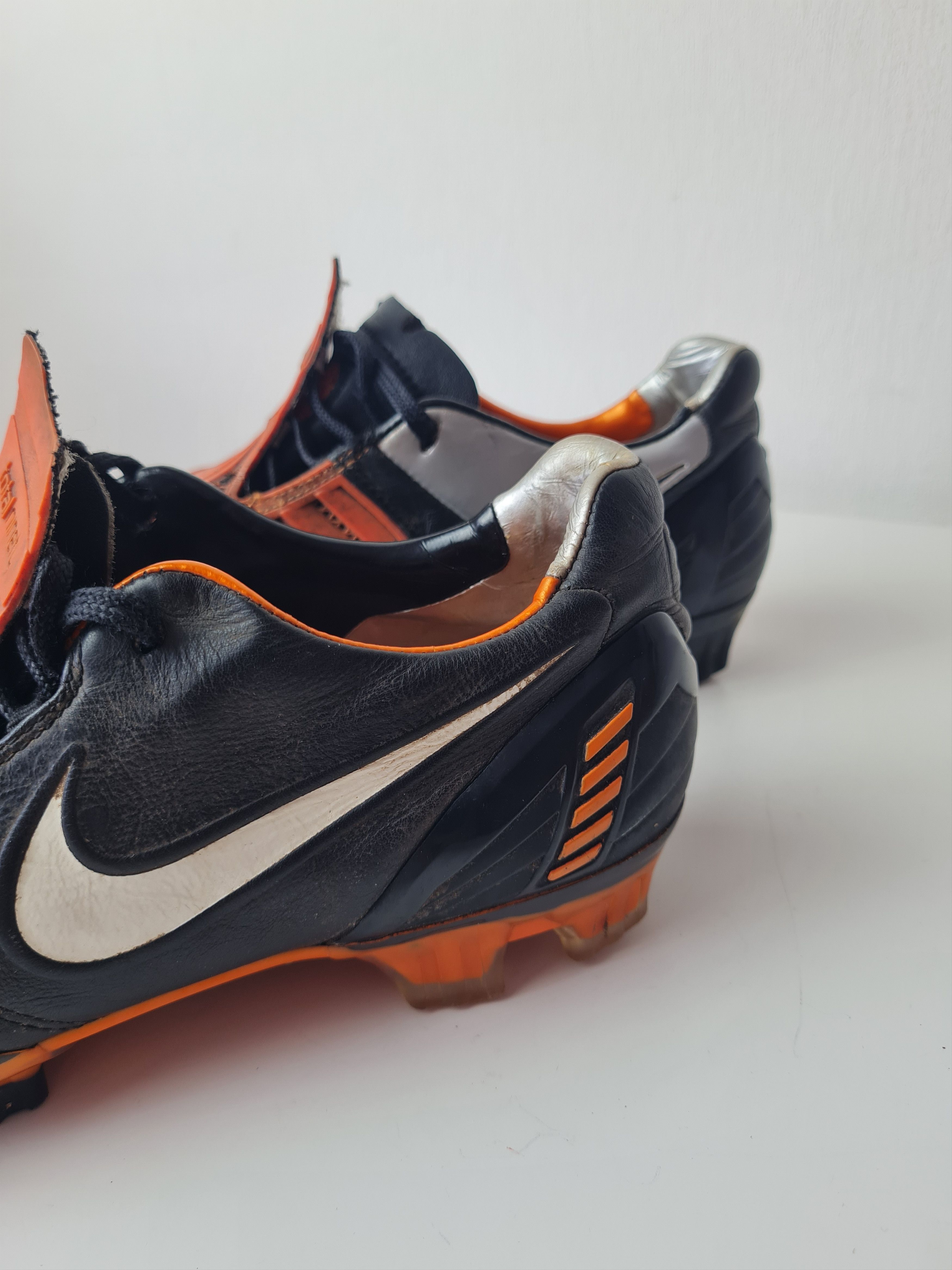 Nike Football Soccer Cleats NikeTotal 90 Laser Black Orange Size US 8 / EU 41 - 12 Thumbnail