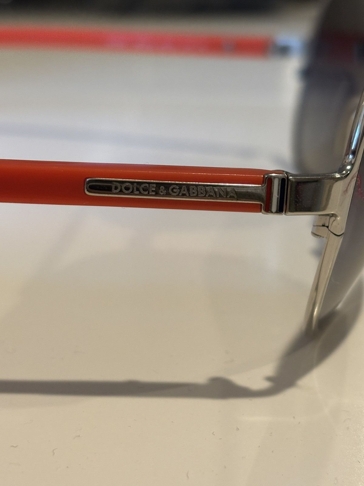 Dolce & Gabbana Dolce & Gabbana Aviator Sunglasses Ombré Lenses Orange Size ONE SIZE - 7 Thumbnail
