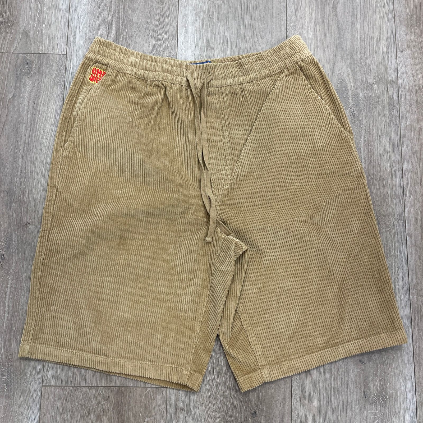 Empyre Empyre Elastic Waist Relax corduroy skate shorts Tan Medium Size US 32 / EU 48 - 1 Thumbnail