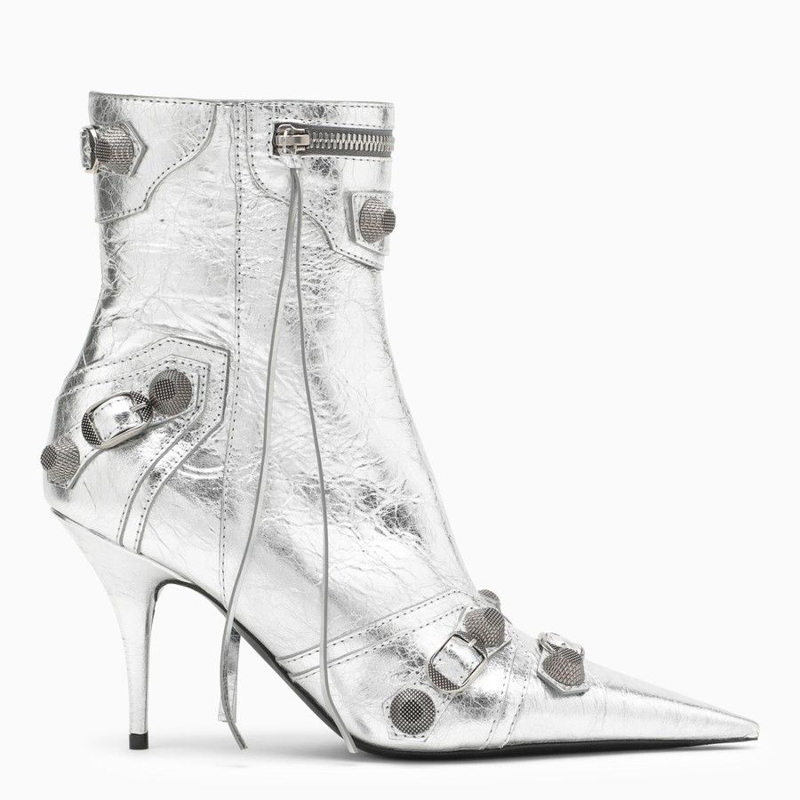 image of Balenciaga O1D2Blof0124 Boot In Metal, Women's (Size 8)