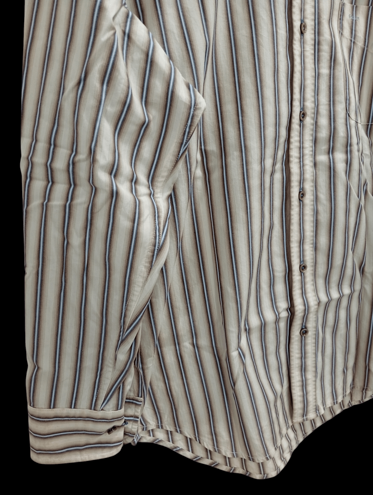 Japanese Brand × Vintage × Yoshiyuki Konishi 🔥🔥Vintage Ficce Stripe LS Shirt Size US M / EU 48-50 / 2 - 9 Thumbnail