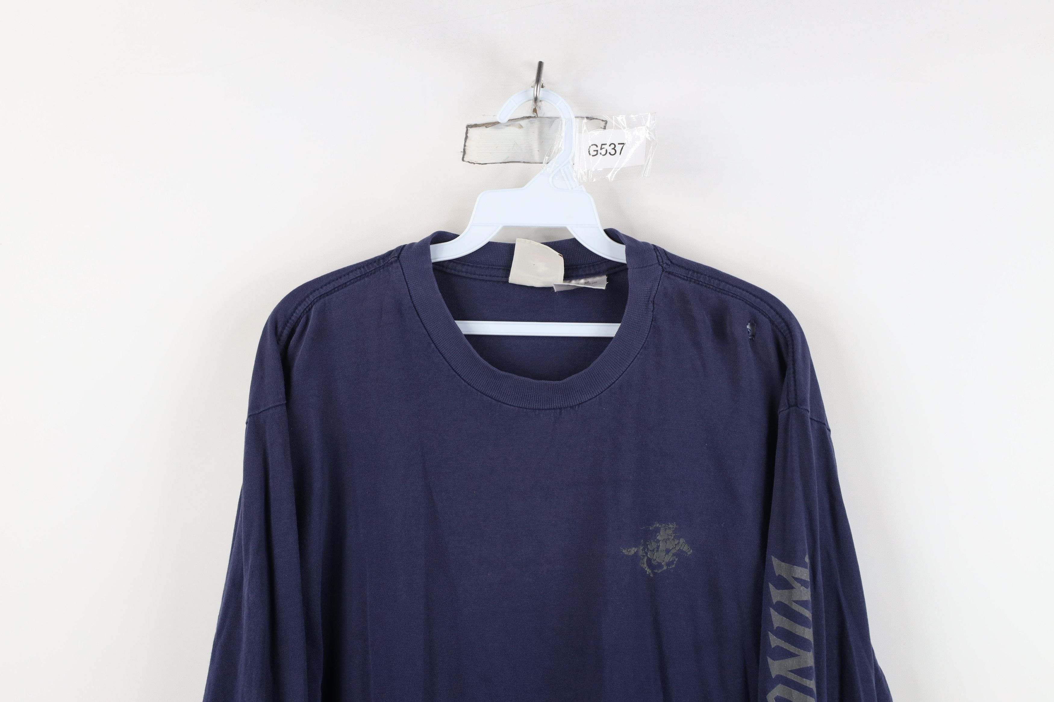 Winchester Vintage 90s Winchester Spell Out Long Sleeve T-Shirt blue Size US M / EU 48-50 / 2 - 2 Thumbnail