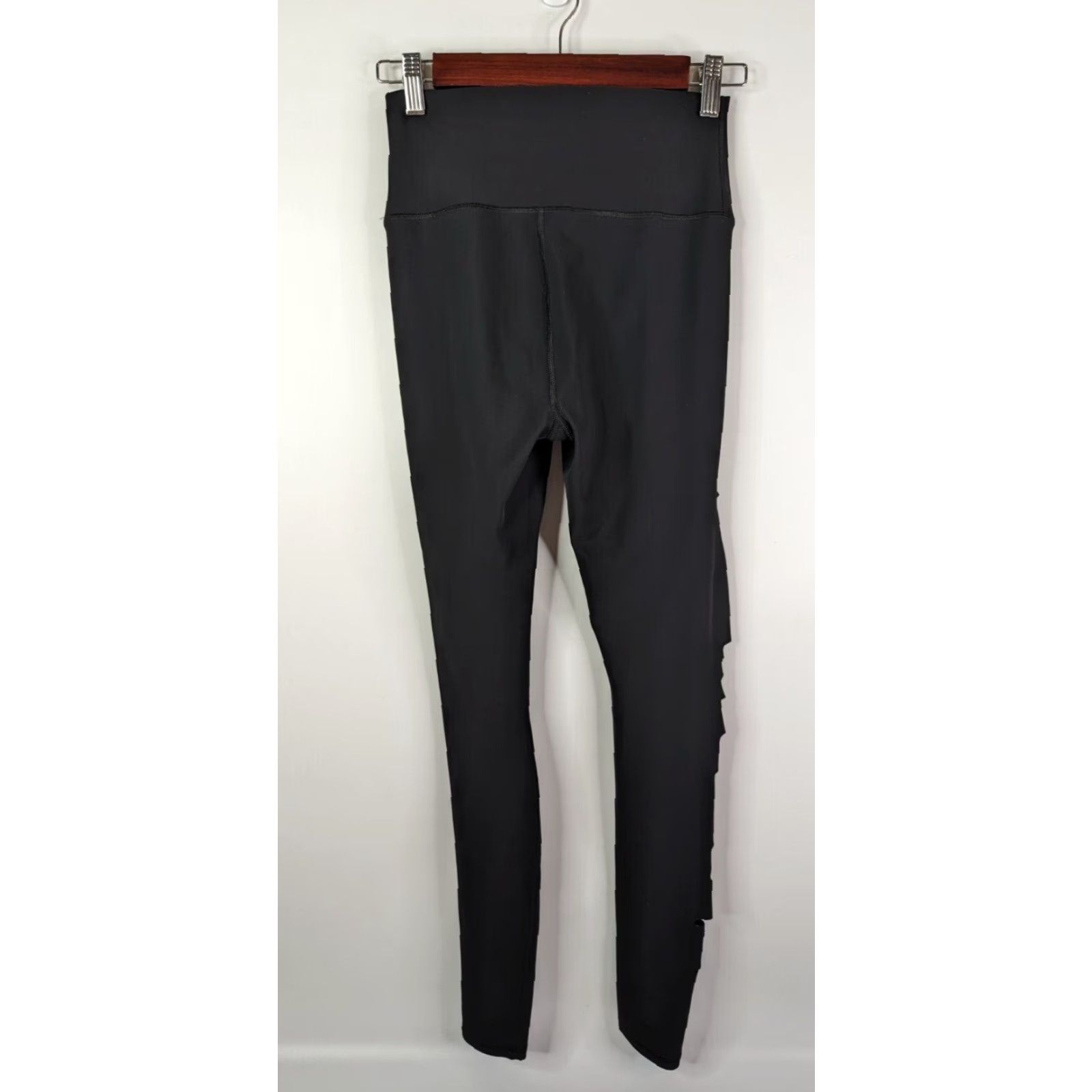 Alo ALO Yoga Leggings Skinny Ripped Warrior Size S Black High Rise Activewear Women Size 28" / US 6 / IT 42 - 5 Thumbnail