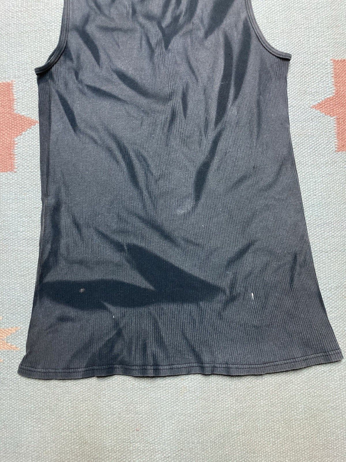 Vintage Fruit loom ribbed tank top beater shirt faded cotton XL Size US XL / EU 56 / 4 - 2 Thumbnail