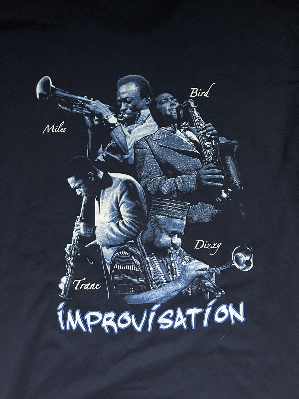 Jerzees 1994 Vintage Jazz Improvisation Band Tee Size US XL / EU 56 / 4 - 2 Thumbnail