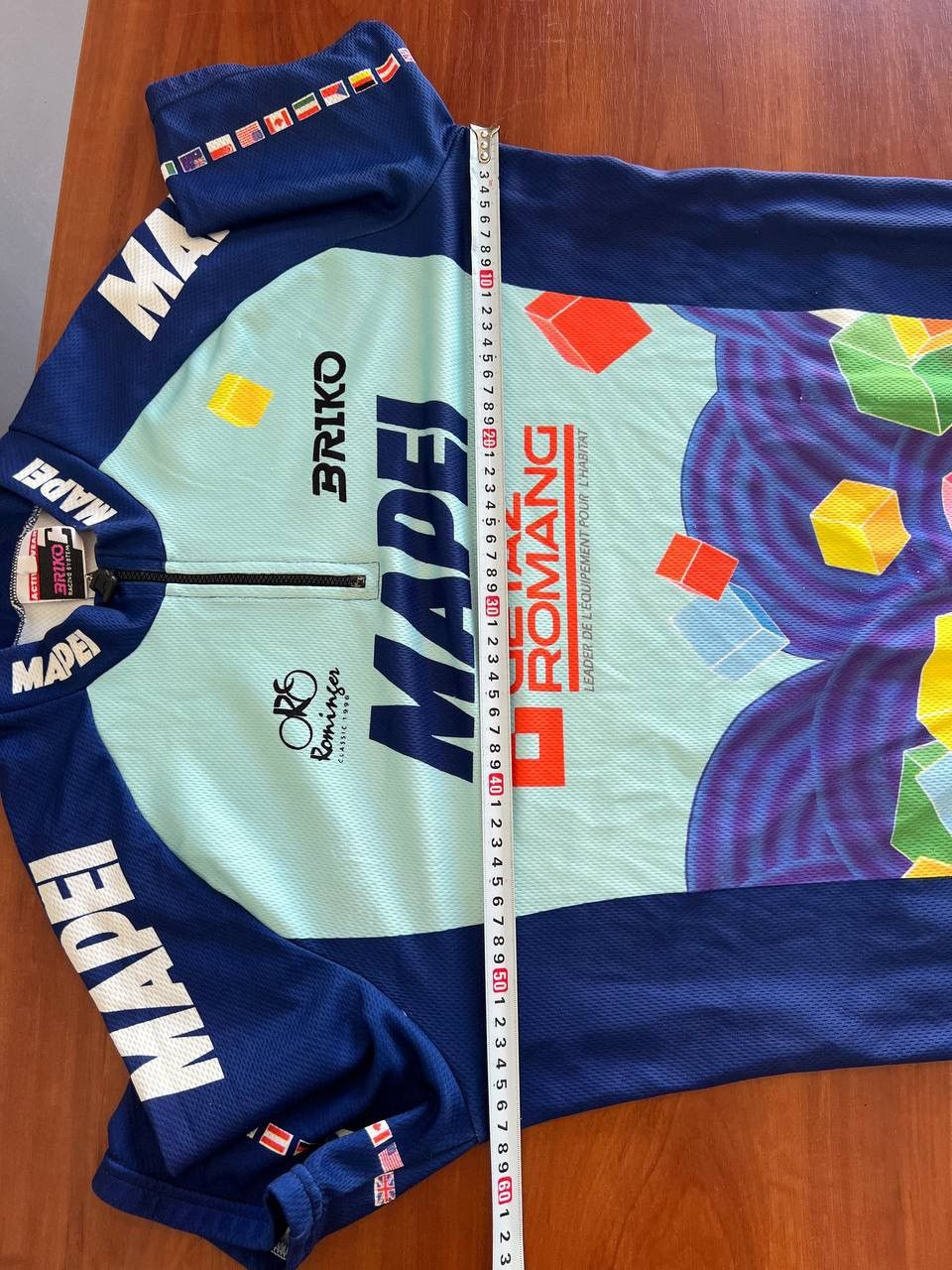 Vintage 1996 MAPEI TEAM ROMINGER BRIKO CYCLING BIKE JERSEY SHIRT XL Size US XL / EU 56 / 4 - 19 Thumbnail