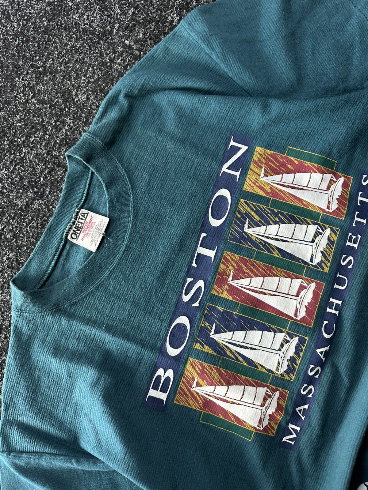 Vintage 🚨Vintage single stitch Boston Massachusetts t shirt size L Size US L / EU 52-54 / 3 - 3 Thumbnail