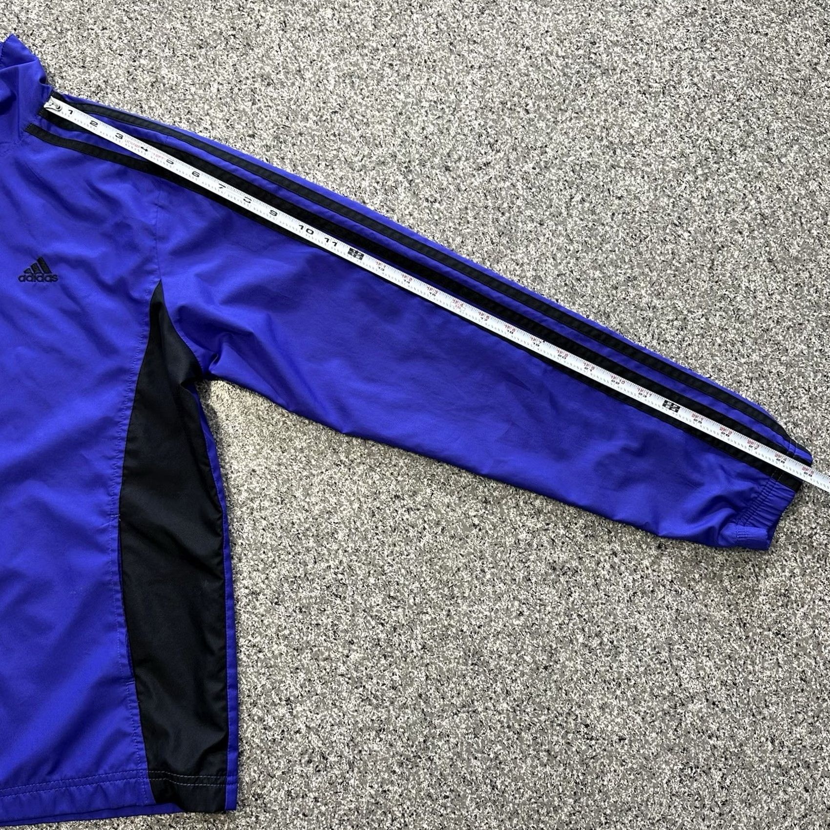 Adidas VINTAGE adidas Jacket Womens M Track Windbreaker Purple Black Y2K 05 Size M / US 6-8 / IT 42-44 - 7 Thumbnail