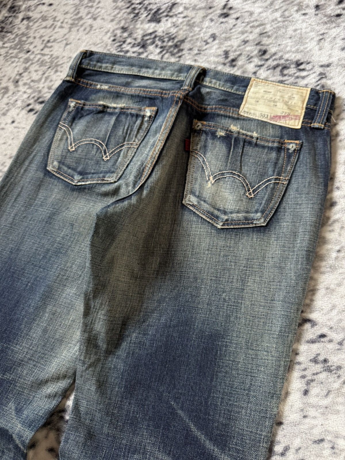 Edwin Edwin Fuga Style 503 Patina Fade Wash Whiskers Jeans Size US 28 / EU 44 - 12 Thumbnail