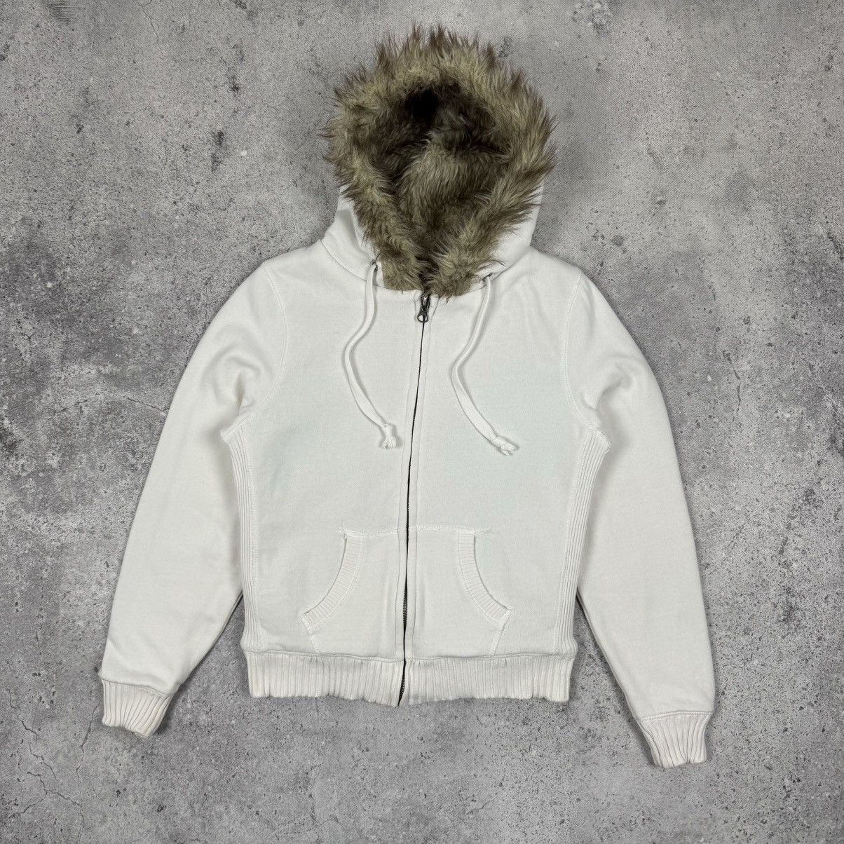 Japanese Brand Vintage Japanese Brand Y2K LGB Style Faux Fur Zip