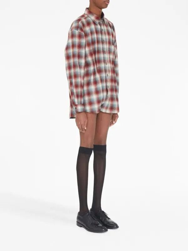 Maison Margiela × Pendleton oc11z0925 Checked Playsuit Shirt in Multicolor Size L / US 10 / IT 46 - 3 Thumbnail