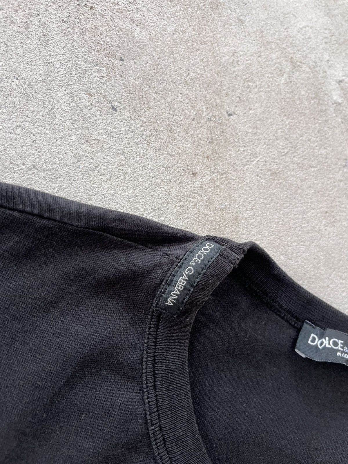 Dolce & Gabbana Vintage Dolce Gabbana Black TShirt Luxury Minimal Blank Logo Size US L / EU 52-54 / 3 - 7 Thumbnail