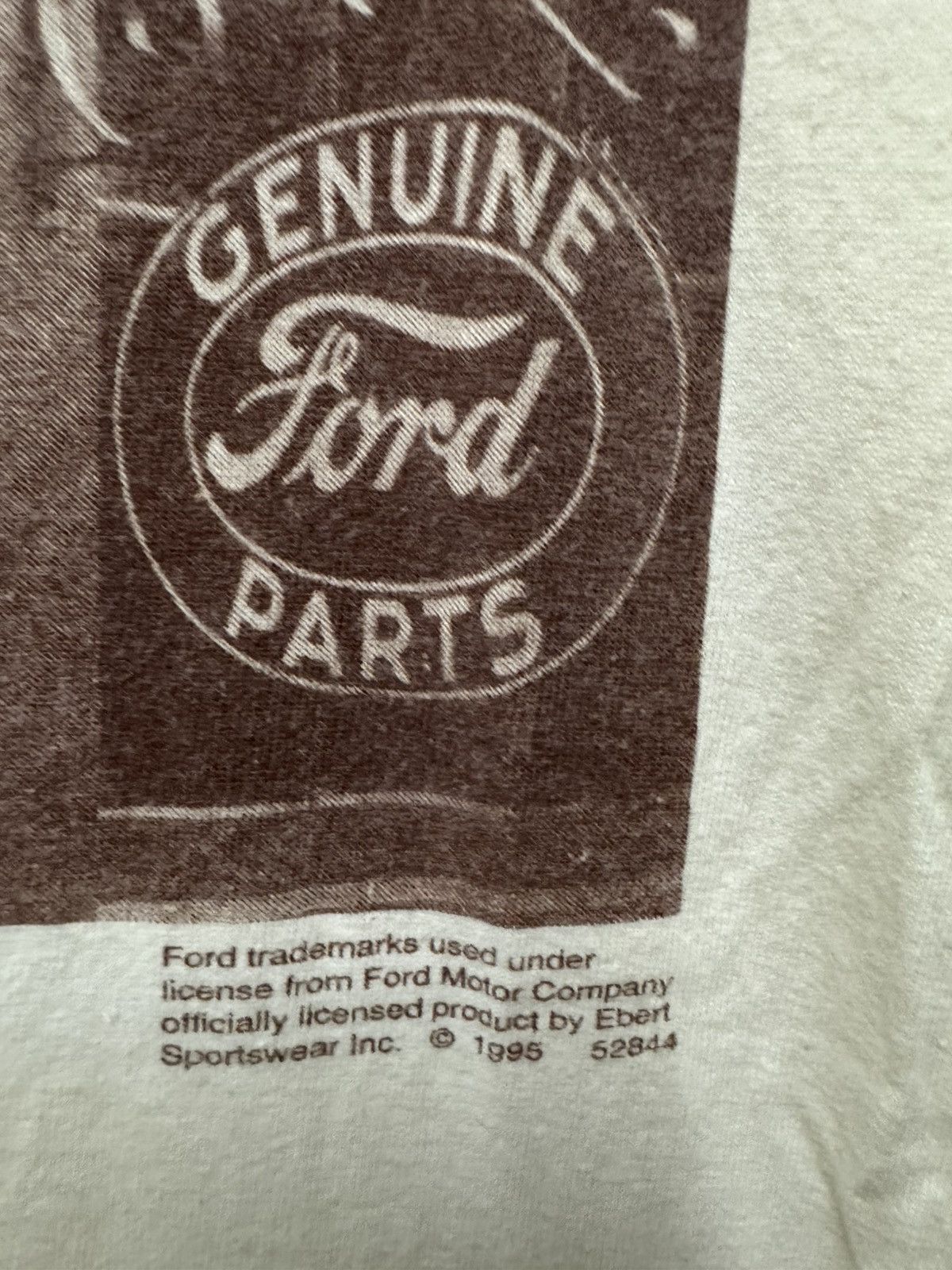 Ford × Vintage Vintage 1990s Ford Car Promo Graphic T Shirt Men's L White Size US M / EU 48-50 / 2 - 3 Thumbnail