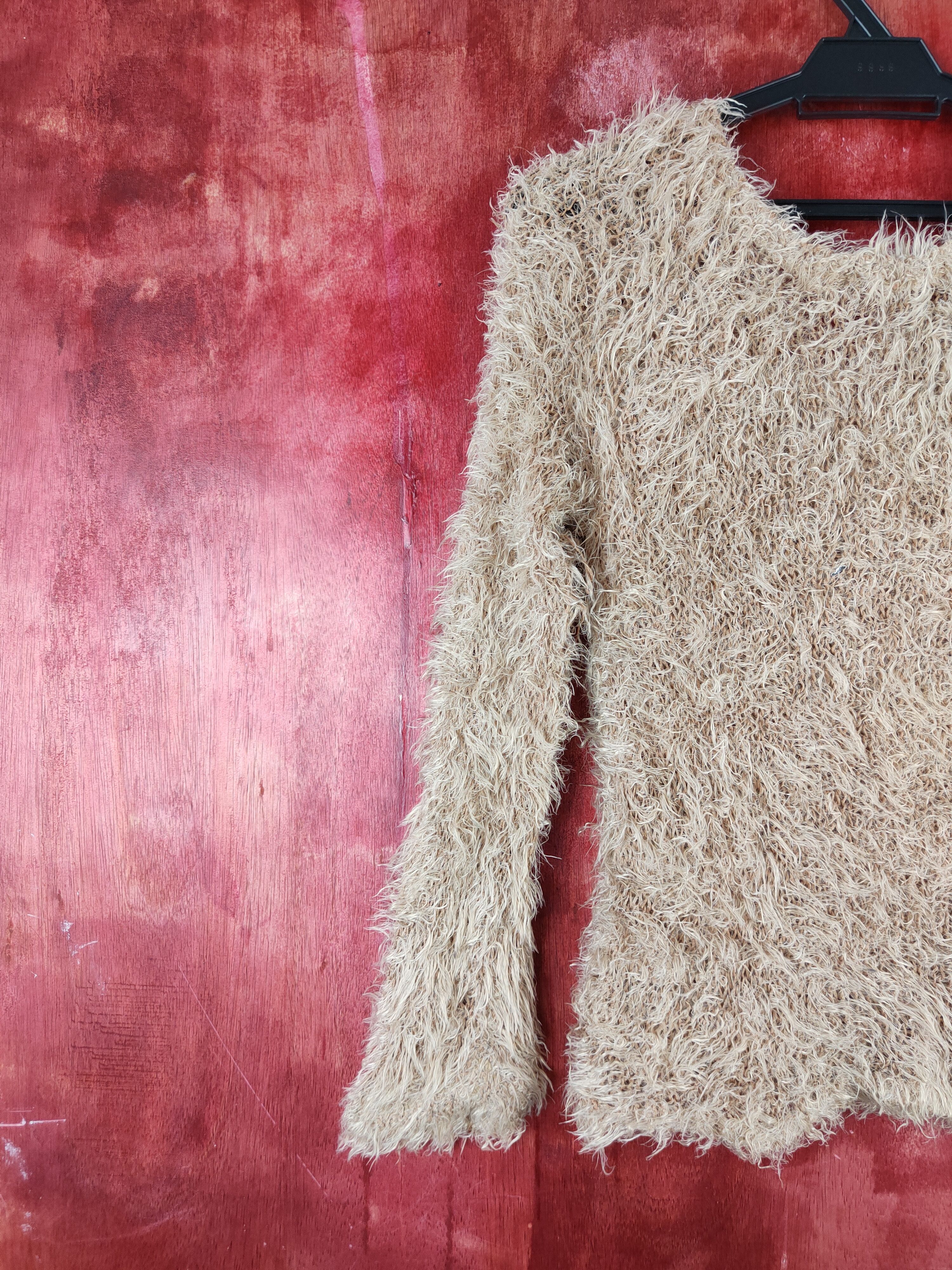 Homespun Knitwear × Japanese Brand Japanese Brand Brown Shag Shaggy Fur Mohair Knitwear #S2026 Size S / US 4 / IT 40 - 8 Thumbnail