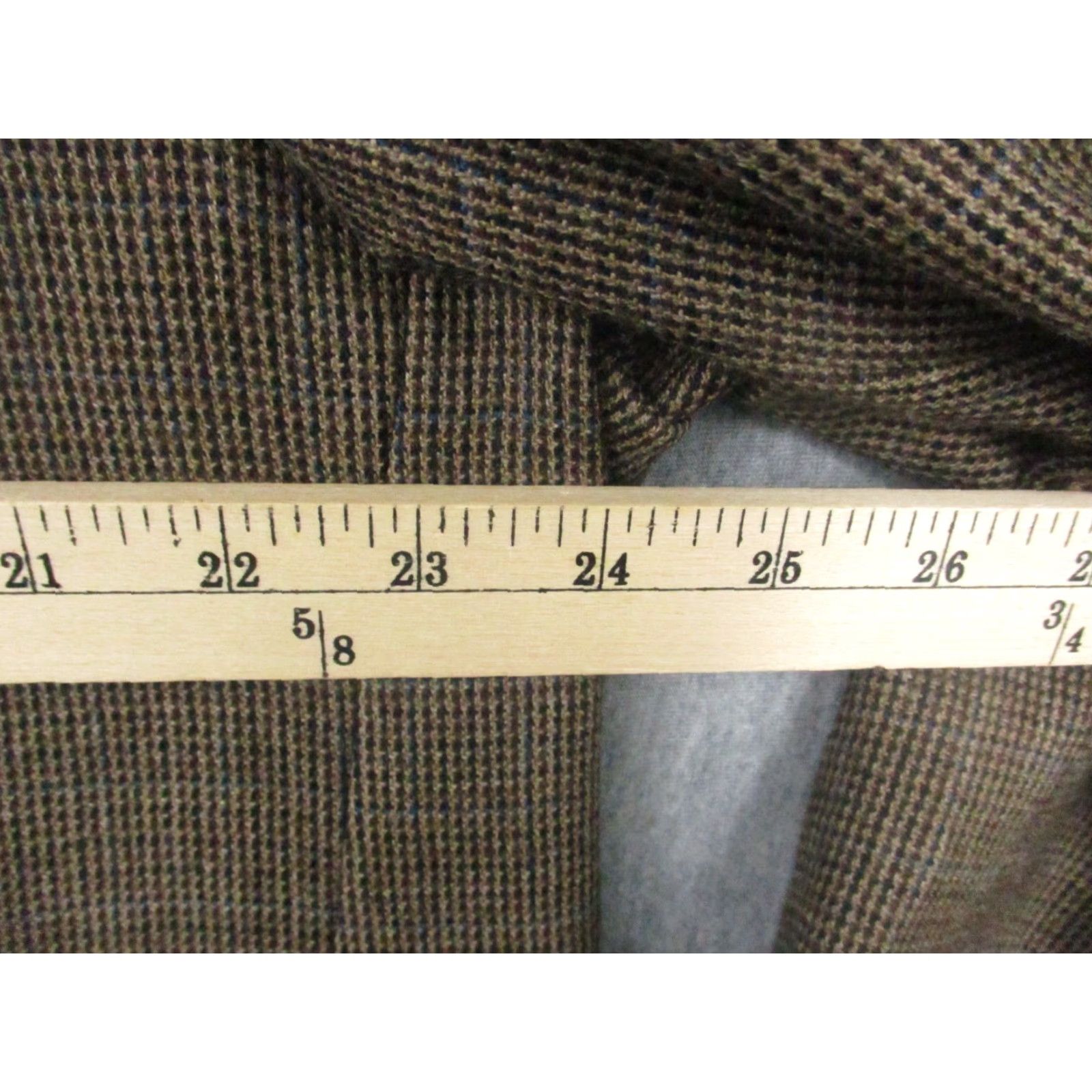 Ralph Lauren LAUREN RALPH LAUREN Sport Jacket Blazer Herringbone Wool Tweed Brown 46R Mens Regular Notch Lapel Two-Button Four-Button Vintage-Style? Size 46R - 7 Thumbnail