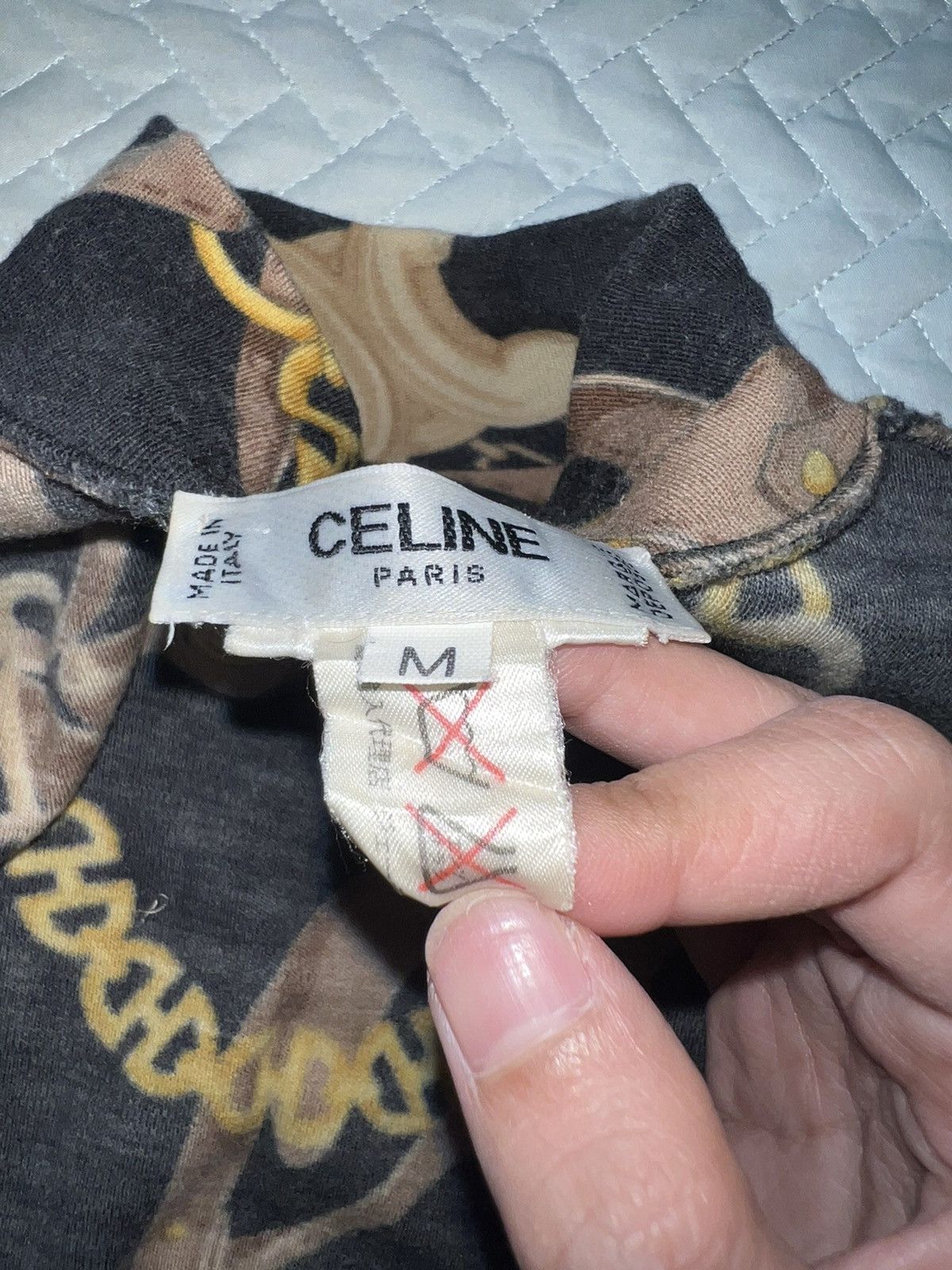 Celine Vintage CELINE all over patent long sleeve ⚜️ Size M / US 6-8 / IT 42-44 - 15 Thumbnail
