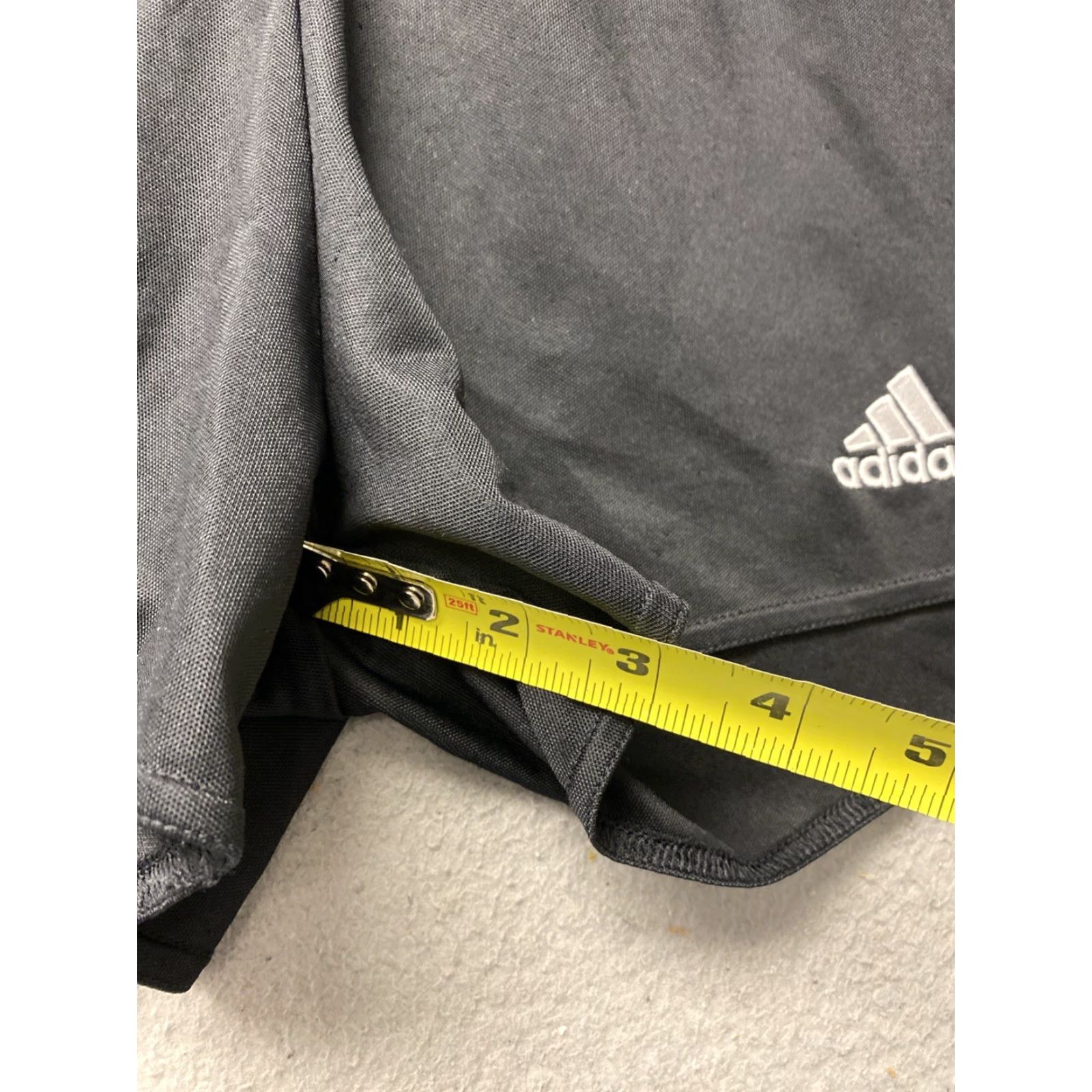 Adidas Adidas Women's Black Track Shorts S Regular Athletic Drawstring Inseam 3.5in - Black Polyester, Activewear, Running & Gym Size 28" / US 6 / IT 42 - 5 Thumbnail