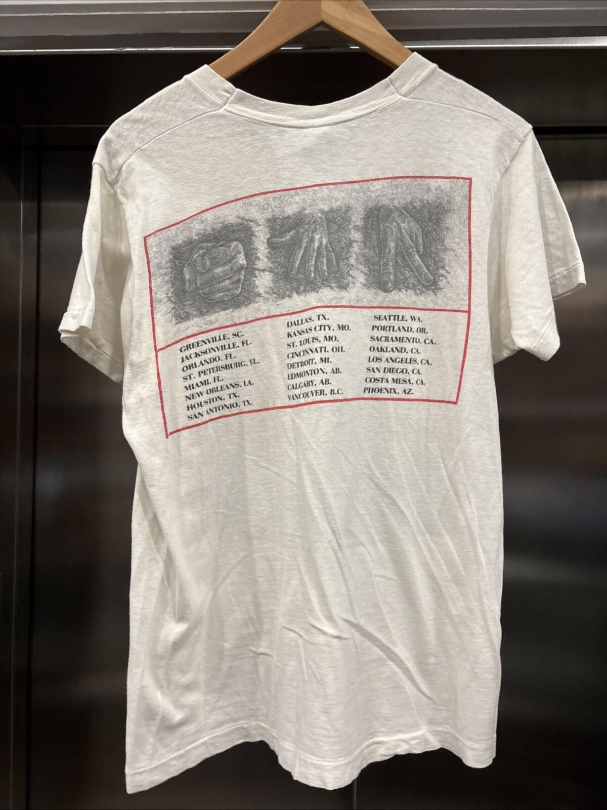 Fruit Of The Loom Vintage 80’s White Rush Presto North American Tour T-shirt Size US M / EU 48-50 / 2 - 4 Thumbnail