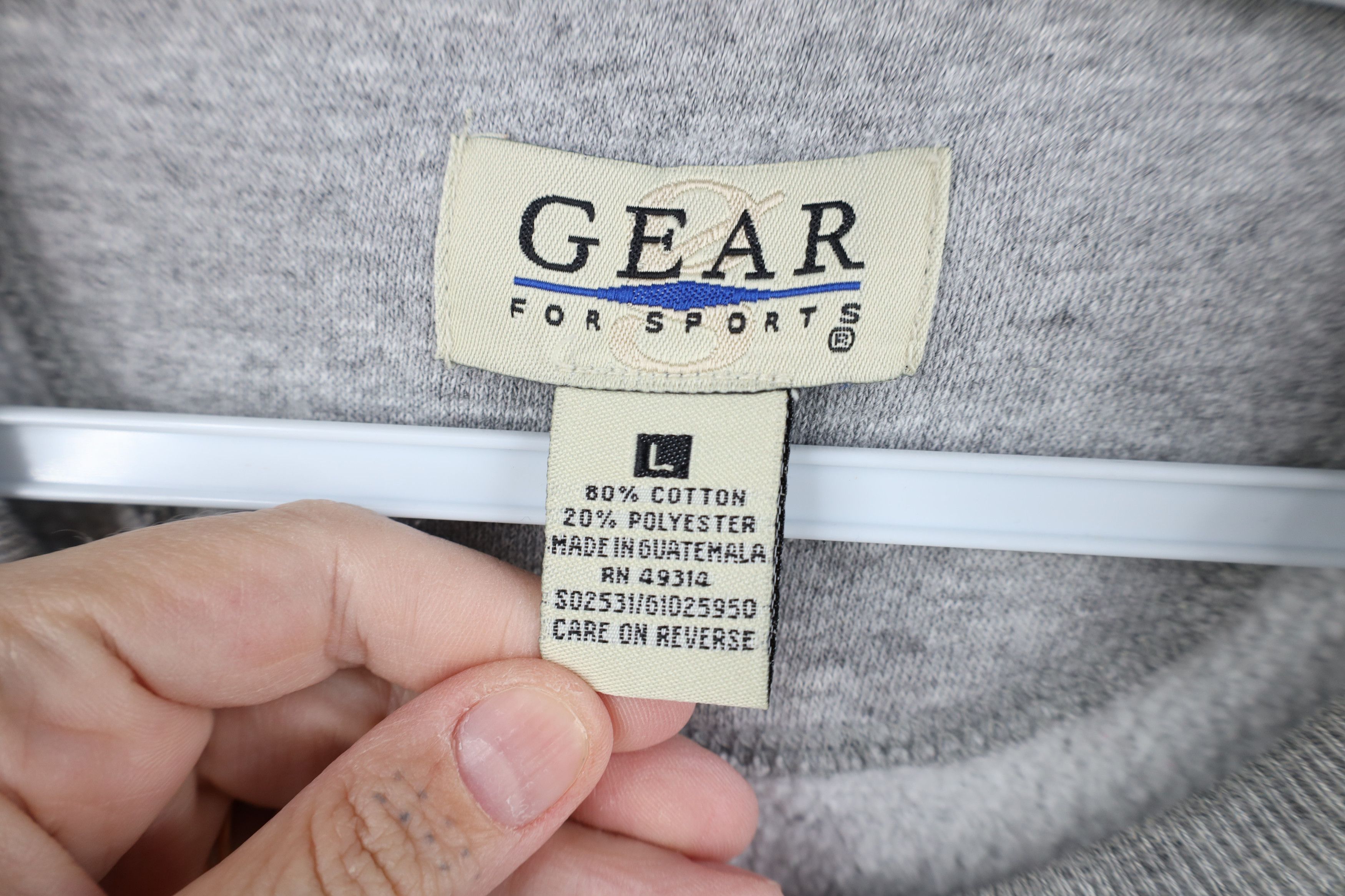 Vintage Vintage 90s Spell Out Notre Dame University Sweatshirt Gray Size US L / EU 52-54 / 3 - 11 Thumbnail