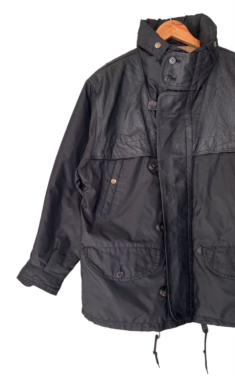 Grassroots California × If Only Was True × Vintage Vintage GRASS ROOST Leather Nylon Jacket Size US M / EU 48-50 / 2 - 4 Thumbnail