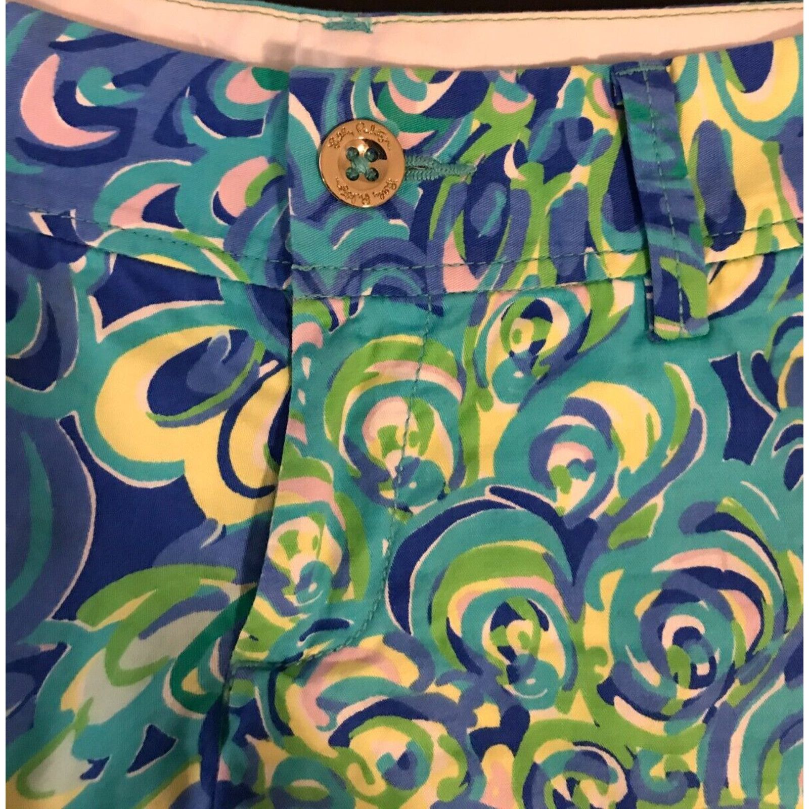 Lilly Pulitzer Lilly Pulitzer Sea Blue Lilly’s Lagoon Callahan Shorts Size 24" / US 00 / IT 34 - 3 Thumbnail