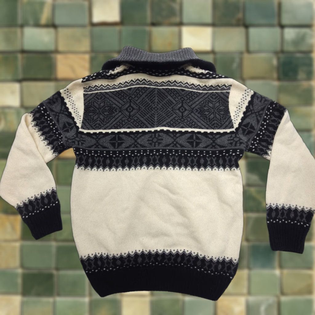Vintage Sementa Fair Isle Wool Sweater Mens Medium Nordic 1/4 Zip Knit Apres Ski Size US M / EU 48-50 / 2 - 1 Thumbnail