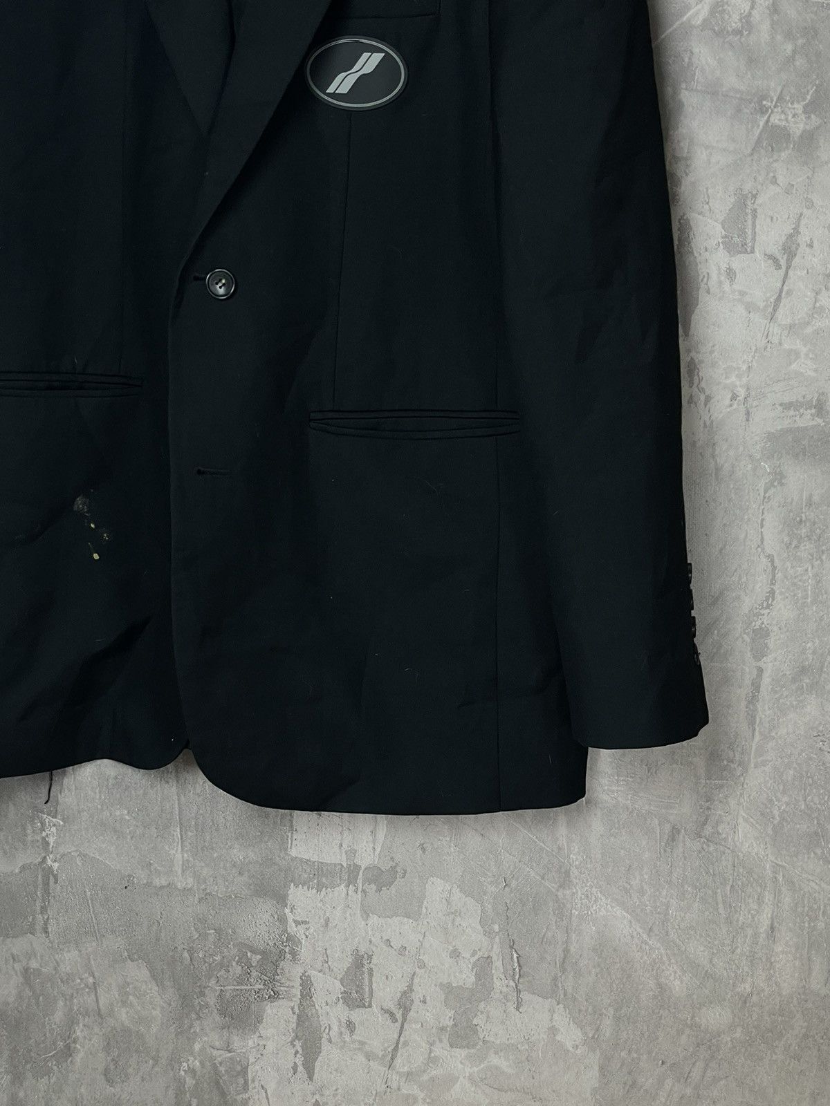 Designer × WE11DONE We11done Oversized Suit Logo-patch Blazer Size 42S - 6 Thumbnail