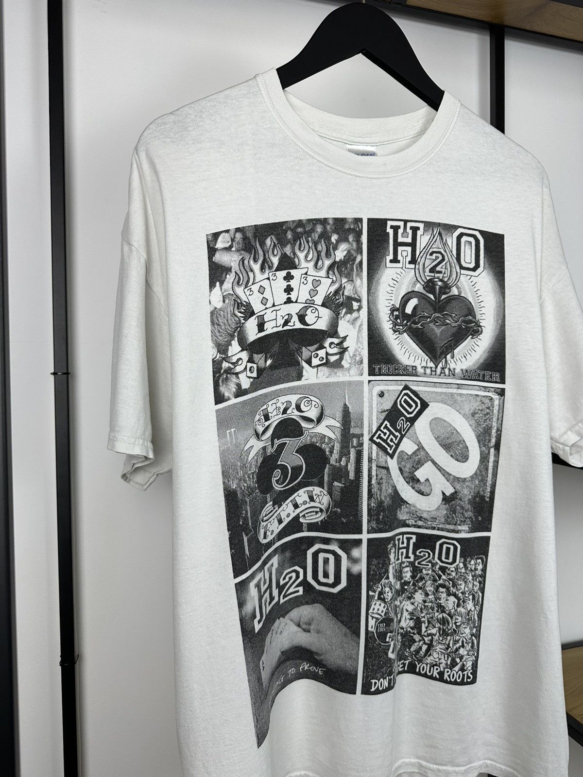 Gildan H2O Band Rock T shirt Albums Promo Punk Men’s White XL Size US XL / EU 56 / 4 - 2 Thumbnail