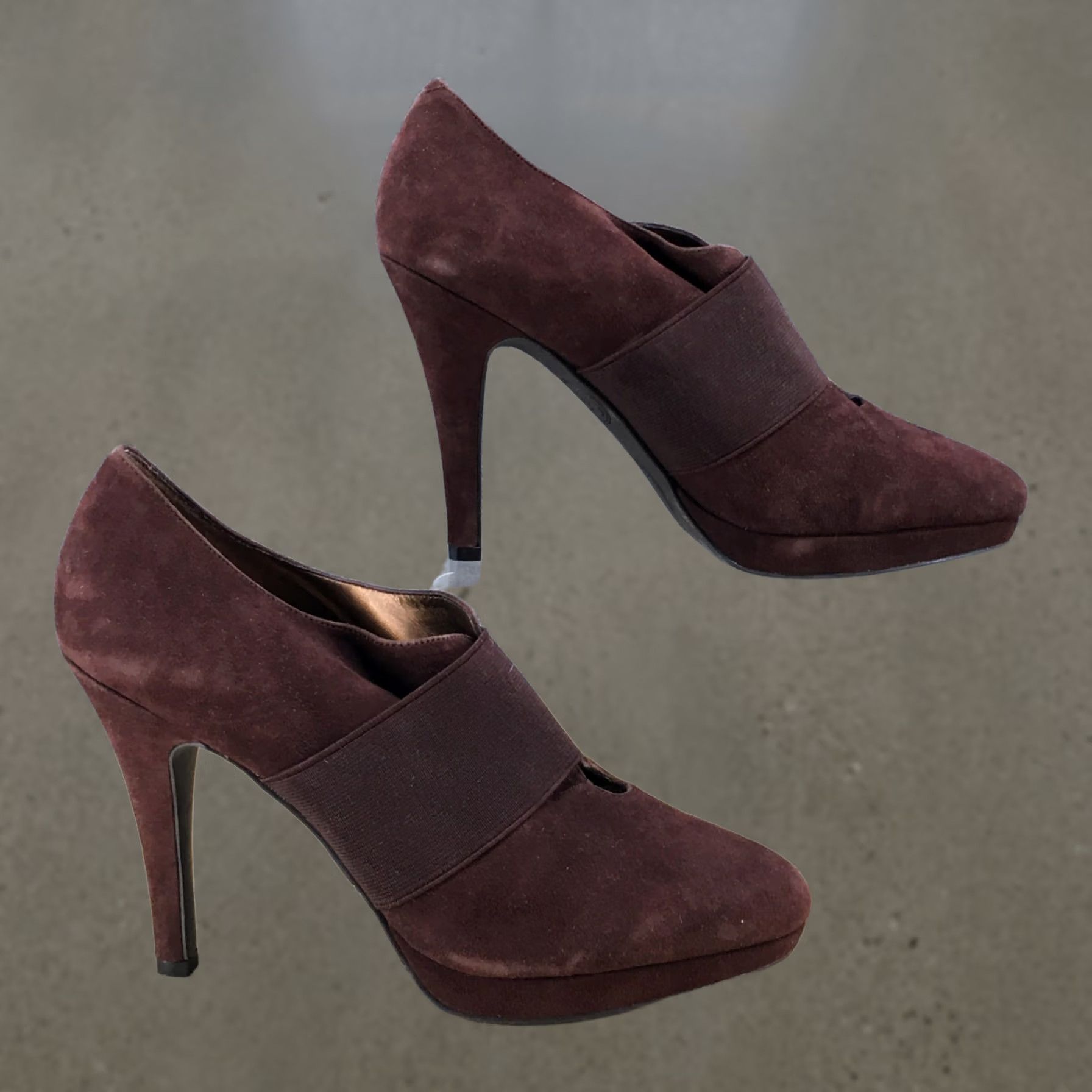 Jessica Simpson Jessica Simpson By Jessica Boots Womens 8.5 Brown Ankle Booties Suede Stiletto Boots Size US 9 / IT 39 - 1 Thumbnail
