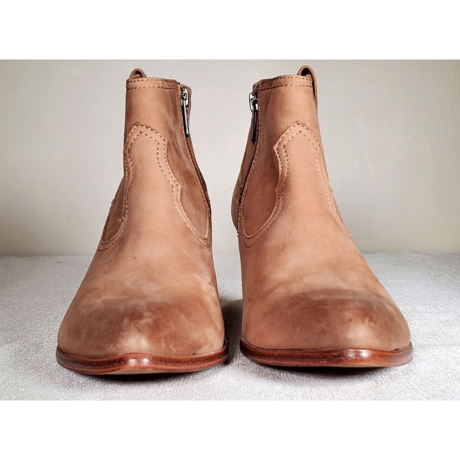 Frye Frye Rory Ankle Boots Beige Leather Womens Bootie US 9 Size US 9 / IT 39 - 7 Thumbnail