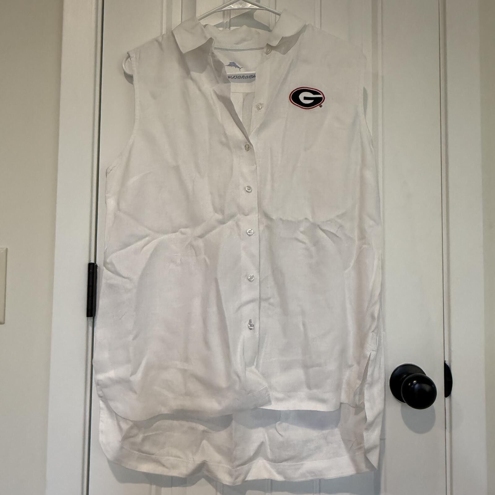 Tommy Bahama Tommy Bahama Small Linen Sleeveless Georgia Bulldogs Logo Size S / US 4 / IT 40 - 1 Thumbnail