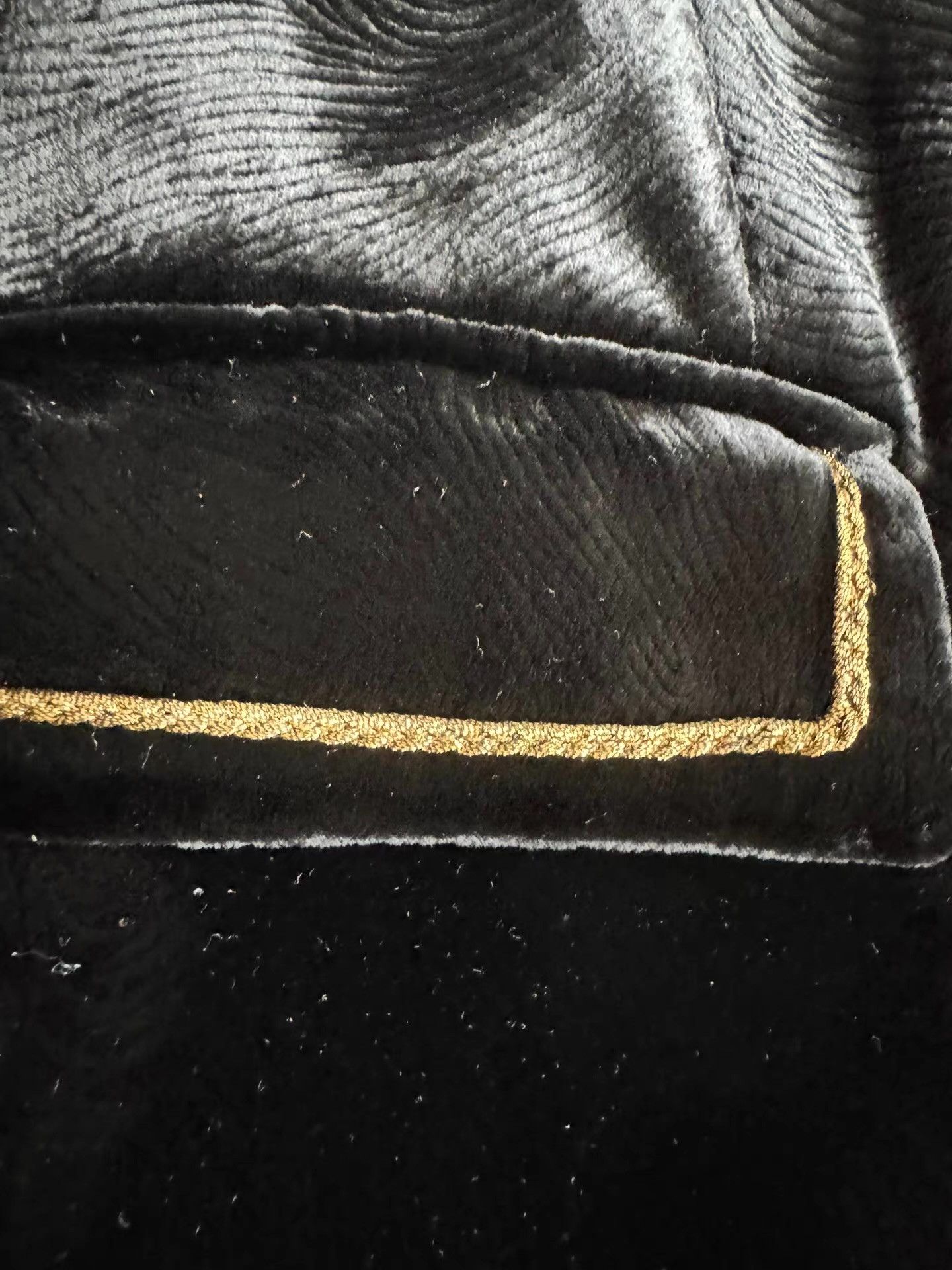 Saint Laurent Paris Saint Laurent Gold Embroidered Velvet Blazer。Ｑ23 Size 48R - 4 Thumbnail