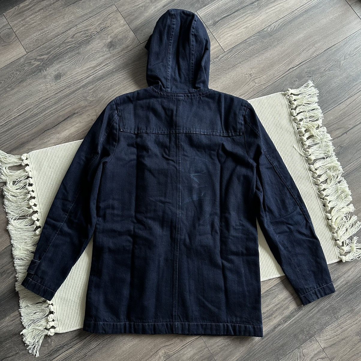 7 For All Mankind 7 For All Mankind Hooded Denim Toggle Coat in Indigo Blue Size US M / EU 48-50 / 2 - 9 Thumbnail